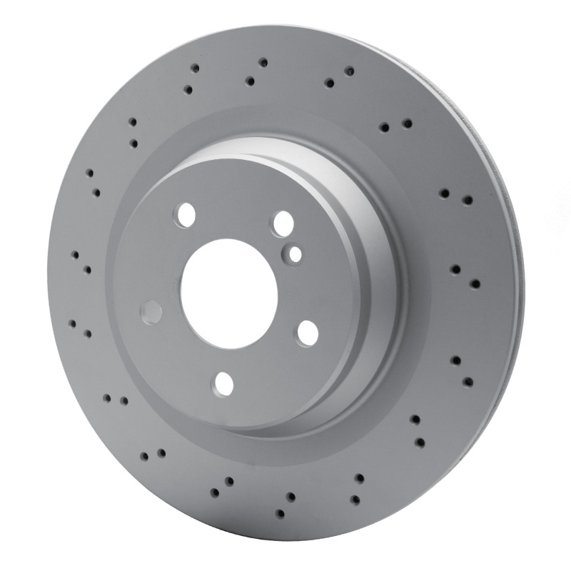 Mercedes-Benz CLS63 AMG Brake Rotor (1) - Rear - R1 Concepts - GEOSPEC Coated Rotor - Drilled - `03-`11